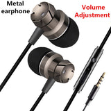 Sport Headsets Bass Wired In Ear Phones Key control Headphone Head phones with Mic Music Earphones for mobile Phone Computer PC