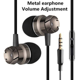 Sport Headsets Bass Wired In Ear Phones Key control Headphone Head phones with Mic Music Earphones for mobile Phone Computer PC